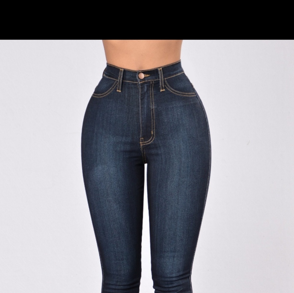 Fashion Nova Classic high waist skinny jeans dark